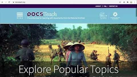 DocsTeach for Virtual Learning: How to Analyze Primary Sources Online with DocsTeach
