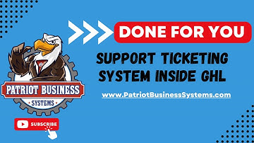 GoHighLevel | GHL | Done for You Support Ticket Snapshot | Support Ticket Portal