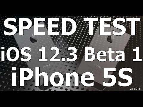 Speed Test : iOS 12.3 Final on iPhone 5S vs iOS 12.2 (Build 16F156). 
