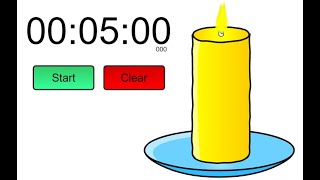 5 minutes candle timer