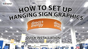 Installing Graphics on Your Trade Show Hanging Display | Quick Setup Guide