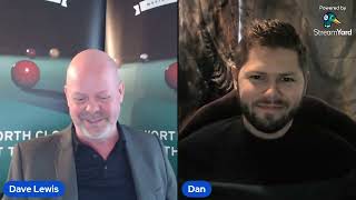 Dan Womersley interview with Dave Lewis (pro-am snooker TV)
