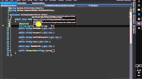 Валидация данных в ASP.NET MVC Часть #2 StringLengthAttribute