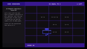 Code Crunchers: A game for learning JavaScript math operators and methods | Trailer