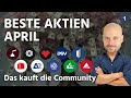 Beste aktien april  das kauft die community 2024