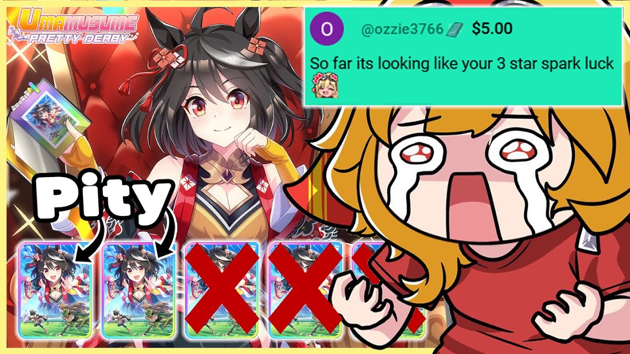 Kaela's Kitasan Black gacha attempt is looking grim【Umamusume: Pretty Derby】