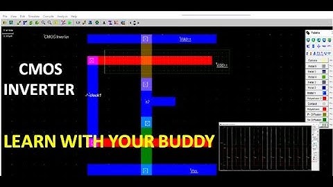 Microwind Tutorial #2 — CMOS Inverter Layout and Output Demo