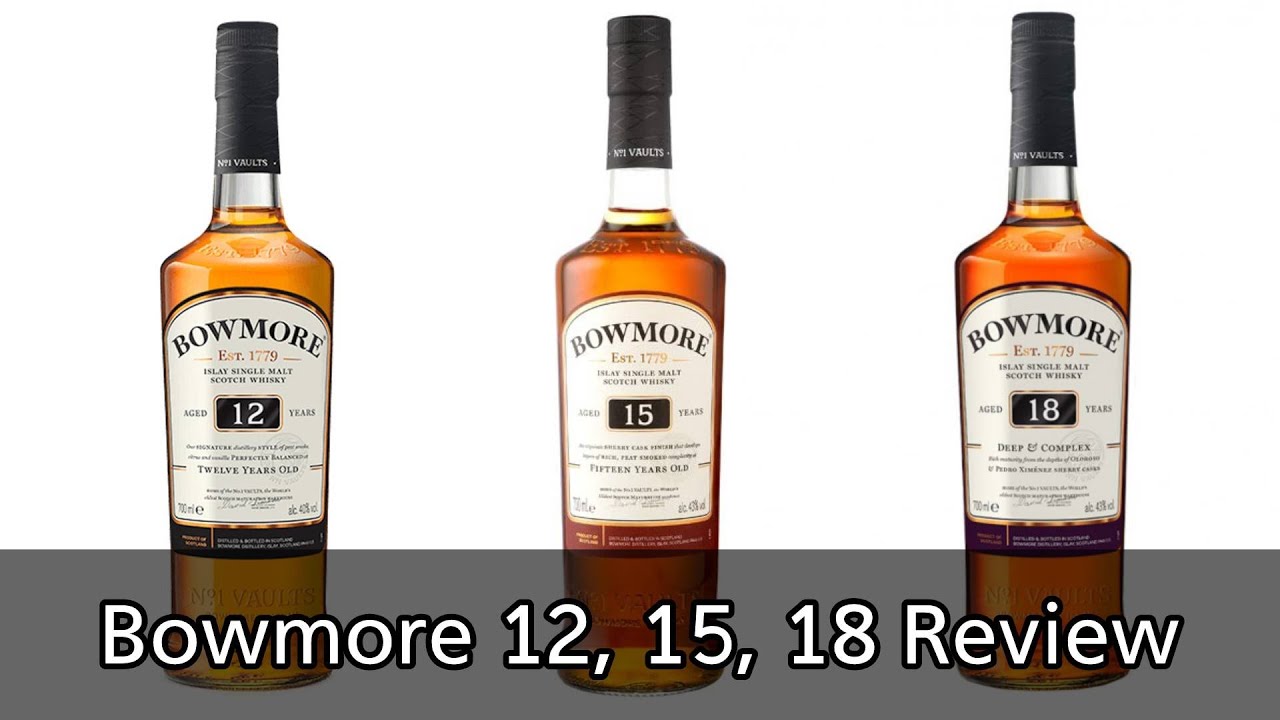 Bowmore 12, 15 and 18 Whisky Comparison - YouTube