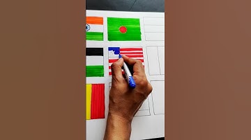 12 countries Flag Drawing 🇮🇳 🇧🇩 🇷🇺🇵🇰 🇵🇸 🇹🇭 🇲🇫 🇲🇬 🇧🇪 🇹🇭 🇧🇭 🇯🇵 #flag #drawing #shorts #viral #video