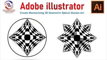 Create Mesmerizing 3D Geometric Optical Illusion Art | Adobe Illustrator Tutorial