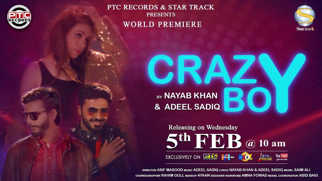Crazy Boy | Teaser | Nayab Khan & Adeel Sadiq | PTC Records & Star Track | World Premiere on