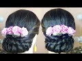 Simple and Easy Hairstyles | Party Hairstyles | Hairstyles for Saree