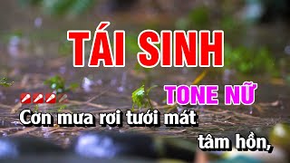 Karaoke Tái Sinh Tone Nữ Beat Chuẩn Hay Nhất | Hoàng Luân