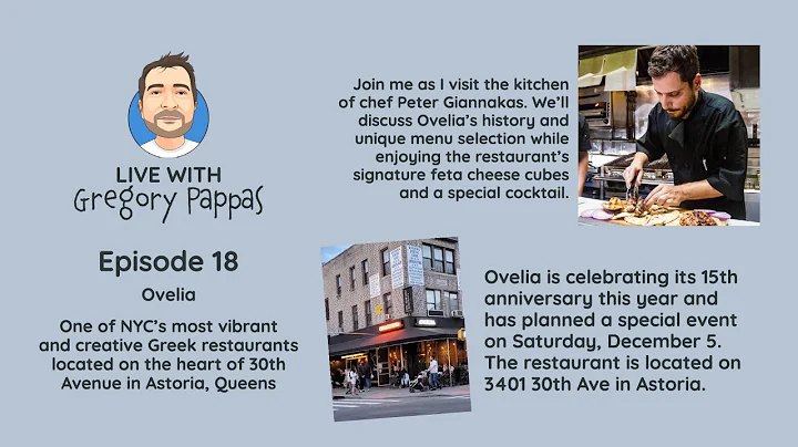 Live With Gregory Pappas (Ep. 18) at Ovelia in Ast...