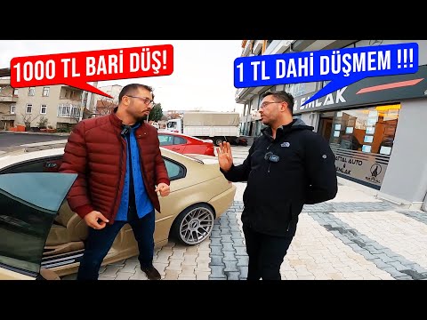 BMW 3.30 Cİ PAZARLIĞINDA SİNİRLER GERİLDİ !!! ( İKİNCİ EL ARABA PAZARLIĞI SERİSİ bmw e46 )