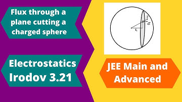 Irodov Problem 3.21 | Electric flux through a plane cutting a uniformly charged sphere