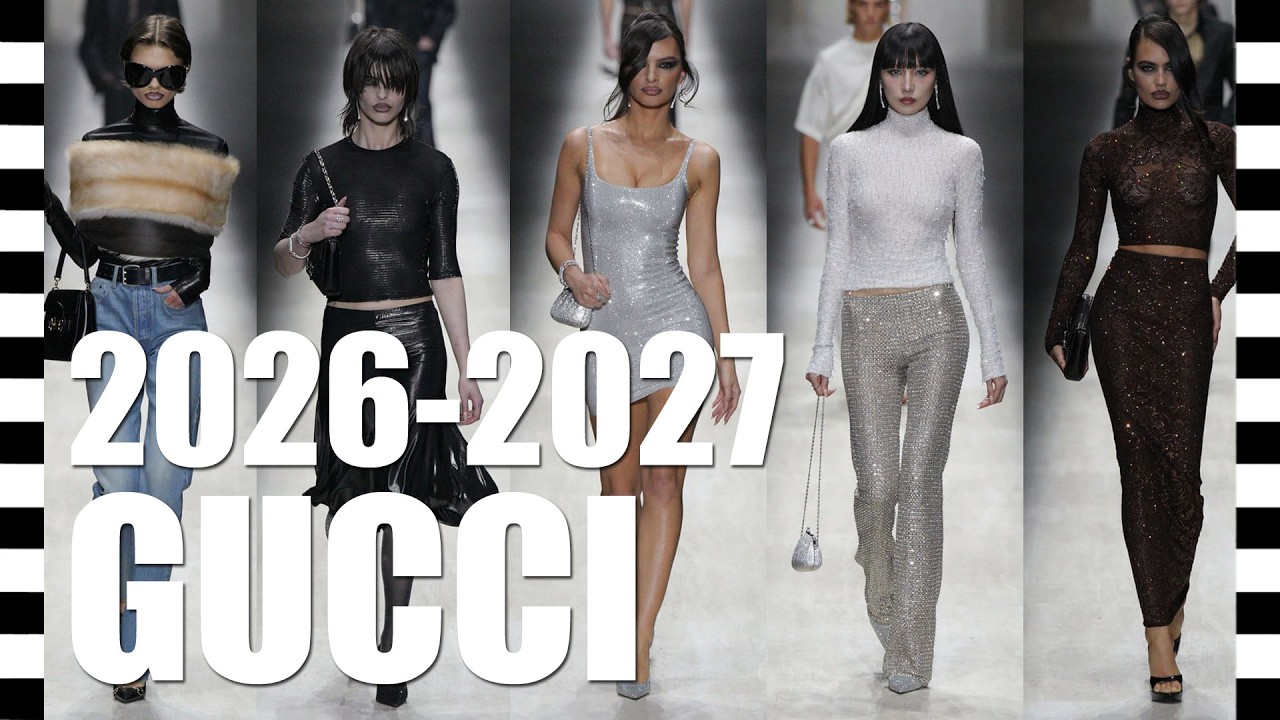 📍 GUCCI коллекция осень-зима 2026-2027 с ДЕТАЛЯМИ крупным планом, на Неделе моды в Милане