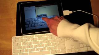 Torpe esponja Compra Apple iPad: Connecting an Apple USB Keyboard - YouTube