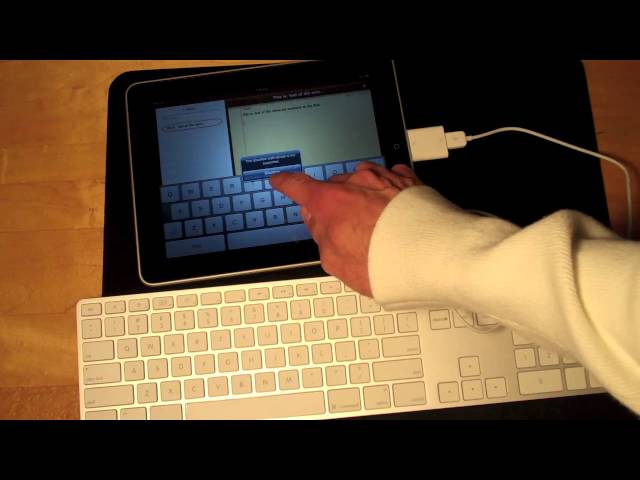Loaded heltinde lotus Apple iPad: Connecting an Apple USB Keyboard - YouTube