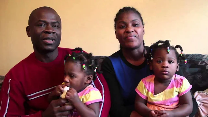 William and Mona Johnson, from Liberia, are thankf...