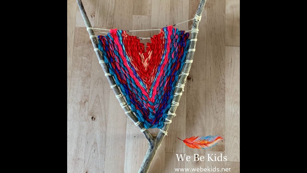 Nature Art & Craft Y Stick Heartshaped Weaving YouTube