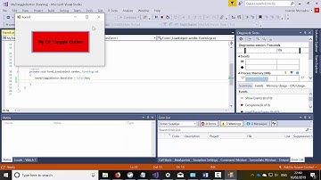 How to create a tonggle button in C Sharp - C#