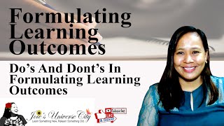 How To Formulate Learning Outcomes | Strategies In Formulating Learning Outcomes