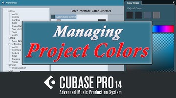 Managing Project Colors in Cubase Pro 14