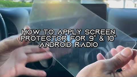 Screen protector for 9” & 10” android head unit