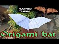 Origami pesawat kertas terbang seperti kelelawar  origami kelelawar  paper airplane