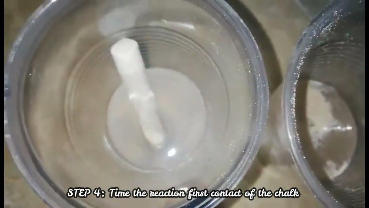 chalk and vinegar experiment Science Experiment YouTube