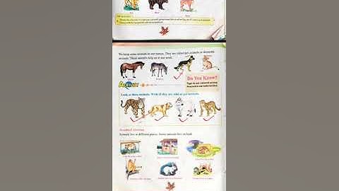 Amazing Animals,  CLASS -I, EVS, Chapter-18