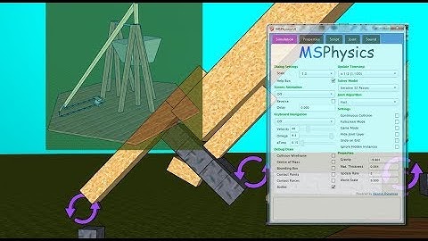 Part 3  How to make a trebuchet in SketchUp MSphysics  Release mechanism, regulating