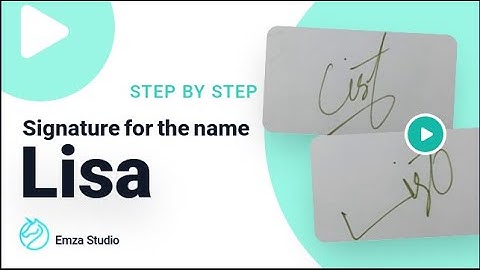 Signature for the name Lisa