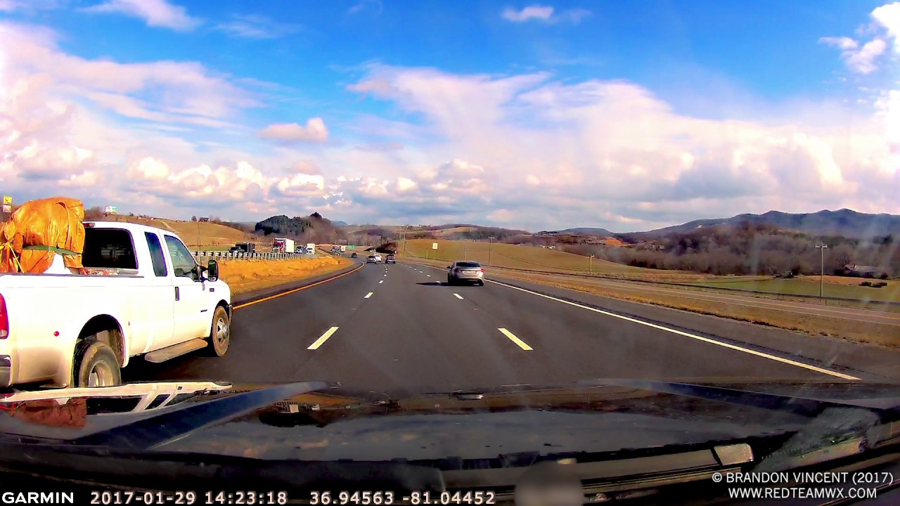 Dash Camera Time Lapse Driving south on I77 from Beckley, WV to
