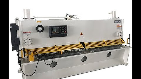 how to use sheet metal E21S hydraulic swing beam shearing machine swing beam shear