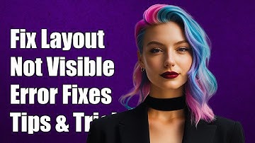 Fixing Constraint Layout Not Visible Error in Android Studio: Troubleshooting Tips