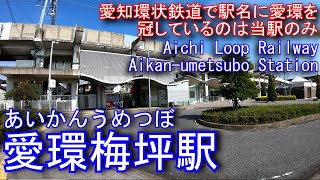 愛知環状鉄道　愛環梅坪駅に登ってみた Aikan-umetsubo Station. Aichi Loop Railway Line