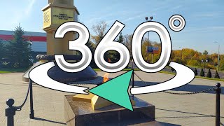 Мемориальный комплекс героям-энергетикам.(5,7К VR Video 360°)Тула, Россия. Достопримечательность