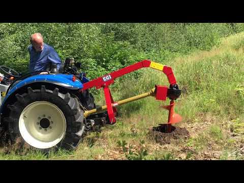 De onze klok methodologie EGI-TB tractor grondboor demonstratie - YouTube