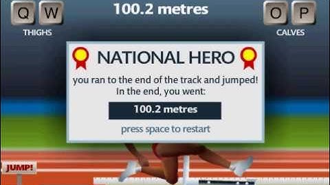 QWOP 100m Highest score