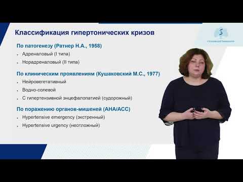 Гипертонический криз. 1. 2.  Классификация и клинические проявления гипертонических кризов.