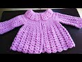 easy and beautiful crochet frock(3 to 6 months) tutorial part 1 (subtitles available)