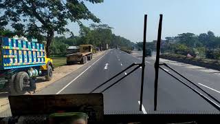 Hanif Enterprise HINO AK-1J cruising through Dhaka-Chittagong highway II Buses of Bangladesh I