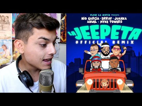 [Reaccion] Nio Garcia x Brray x Juanka x Anuel AA x Myke Towers – La Jeepeta Remix (Lyric Video)