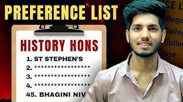 History Hons Preference List - College Visits + Research Based | By Hansraj Student 