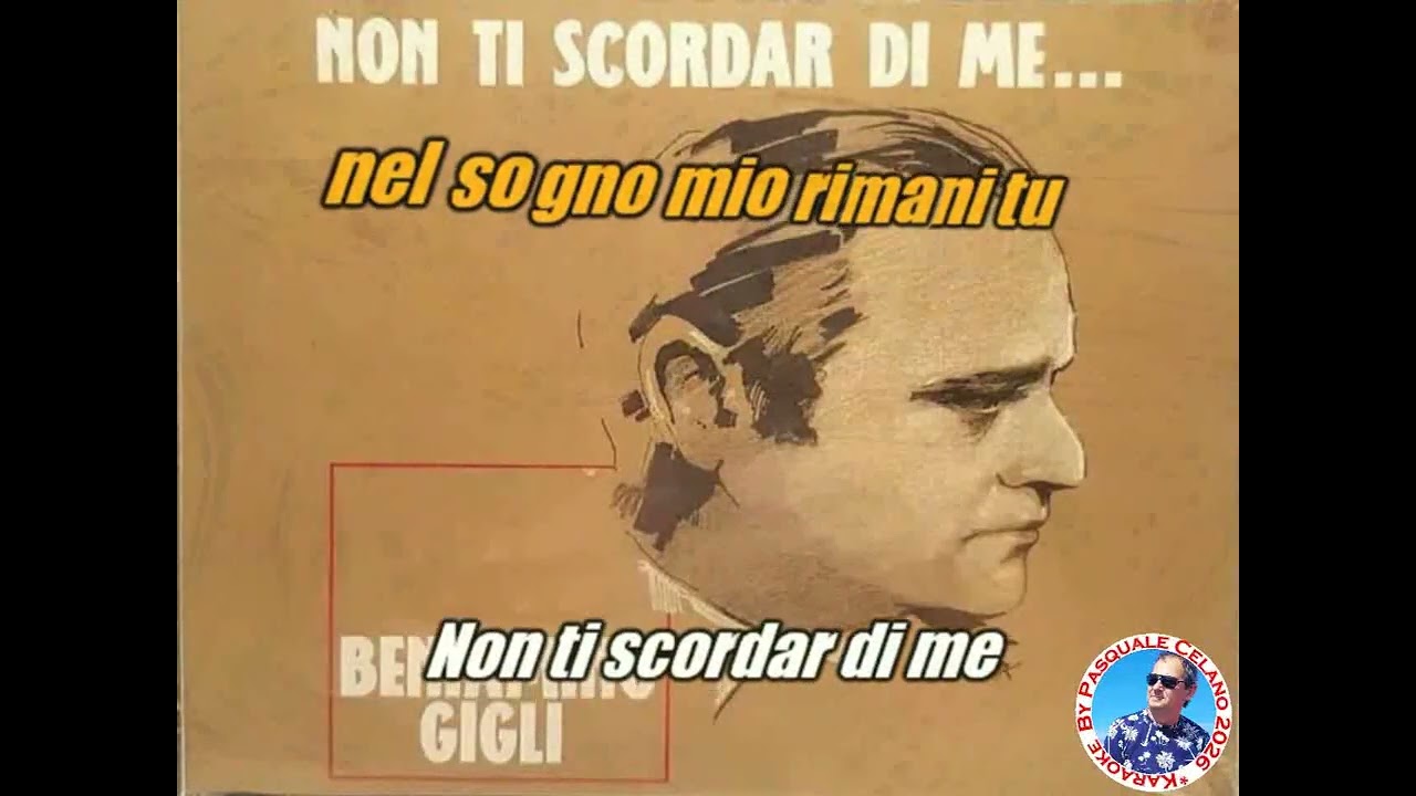 Beniamino Gigli   Non ti scordar di me KARAOKE FAIR USE
