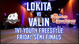 Lokita Vs Valin  1v1 Freestyle Youth Top 4  Footprints Dance Retreat Friday Night   sxstv