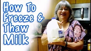 How to Freeze and Defrost  Milk - Saving Money on Groceries