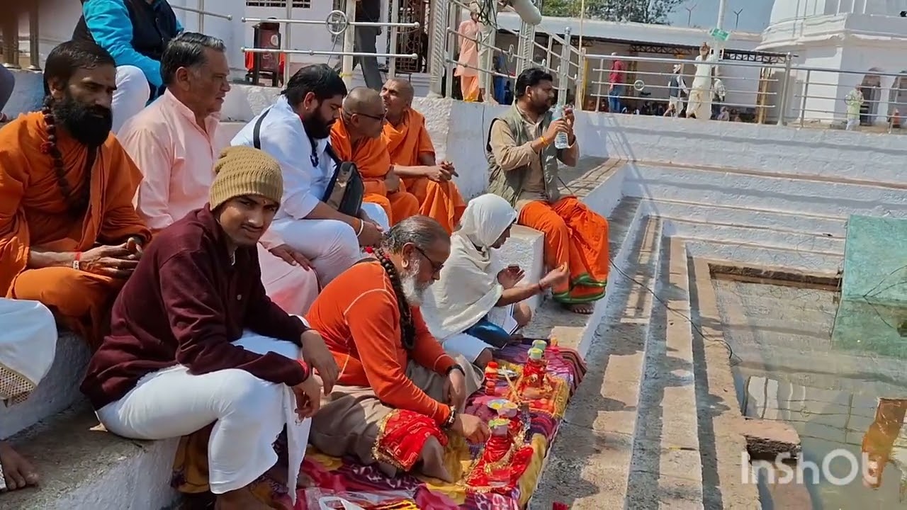 मां नर्मदा की प्रदक्षिणा को जाने के लिए संतों का उद्गम स्थल अमरकंटक पर मां नर्मदा का पूजन। #महादेव 
